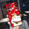 Maneki Neko Lucky Money Cat Cover For Samsung Galaxy S23 S24 S25 Ultra S21 S22 S20 S9 S10 Plus S21 FE S24 FE Phone Case