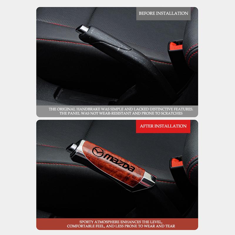 Universal Handbrake Grip Car Hand Brake Protector Cover Decor For Mazda 3 6 CX5 2 CX3 CX9 MX5 RX8 Axela Demio Atenza MS