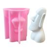 Silicone Portrait Sculpture Candle Mold Gypsum Ornament Mould Home Decoration Molds for Aromatherapys Enthusiasts