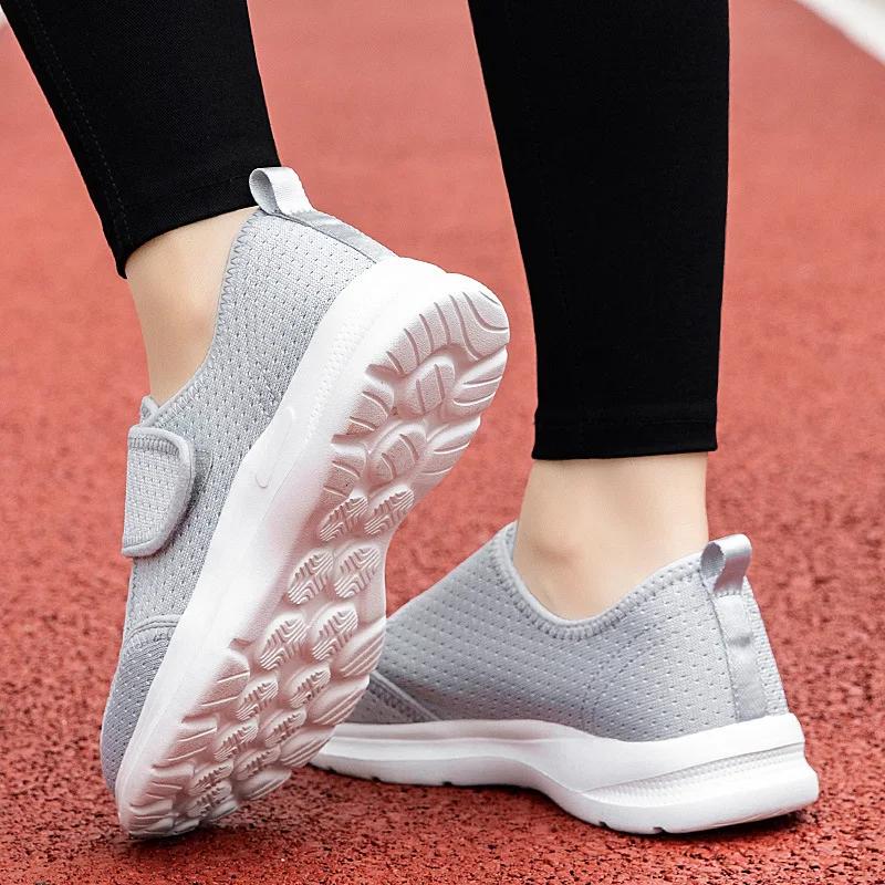 Elderly Diabetic Shoes Men Women Sneaker Large Size Plus Fertilizer Widening Shoes Adjustable Foot Swelling Shoe Non-Slip Couple