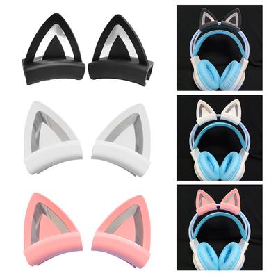 Adorable Cat Ear Silicone Decorations Silicone Attachments Perfect For Personalizing Headband Headphones Unique Look