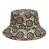 Retro Dartboard Pattern Bucket Hats for Women Men Summer Outdoor Sunscreen Fisherman Hat Female Decorate Panama Hip Hop Sun Hat