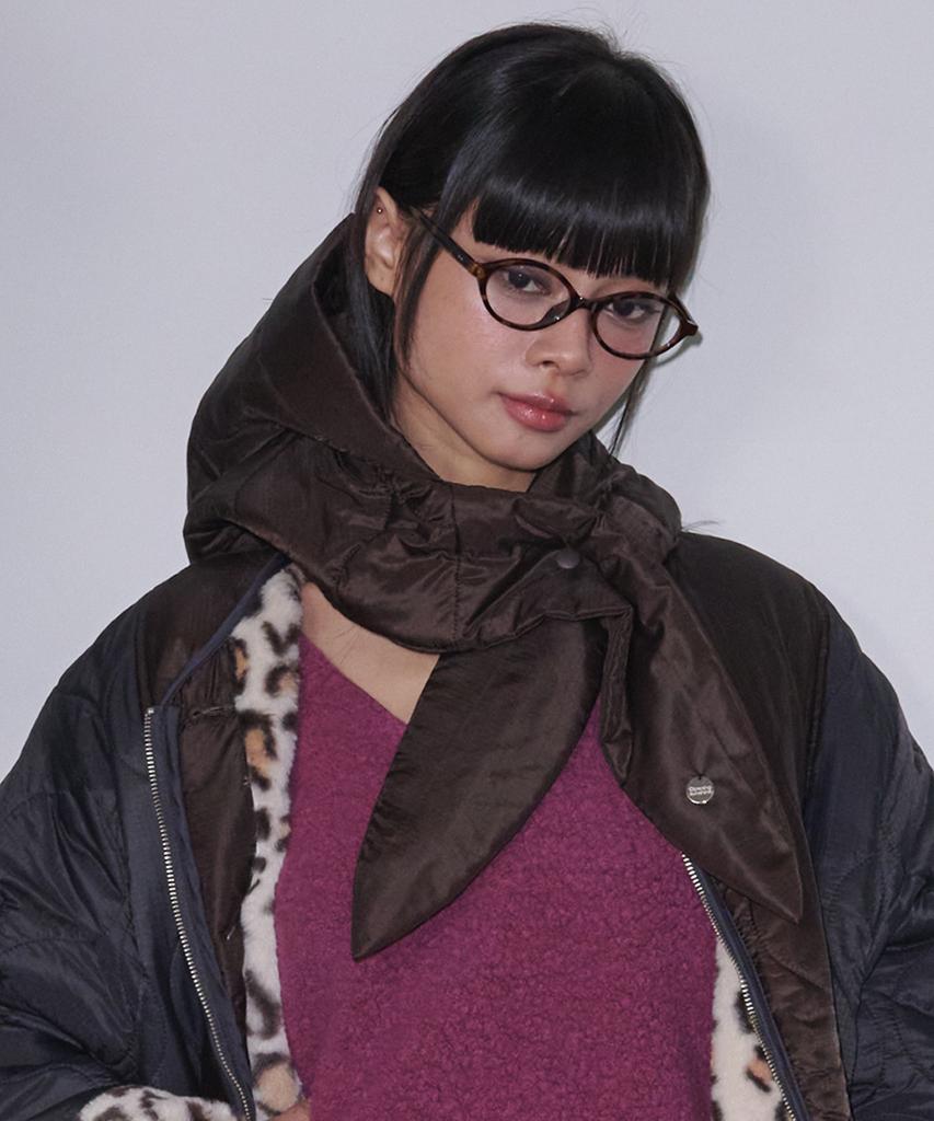 OPENING SUNSHINE Quilted Padded Balaclava_Brown