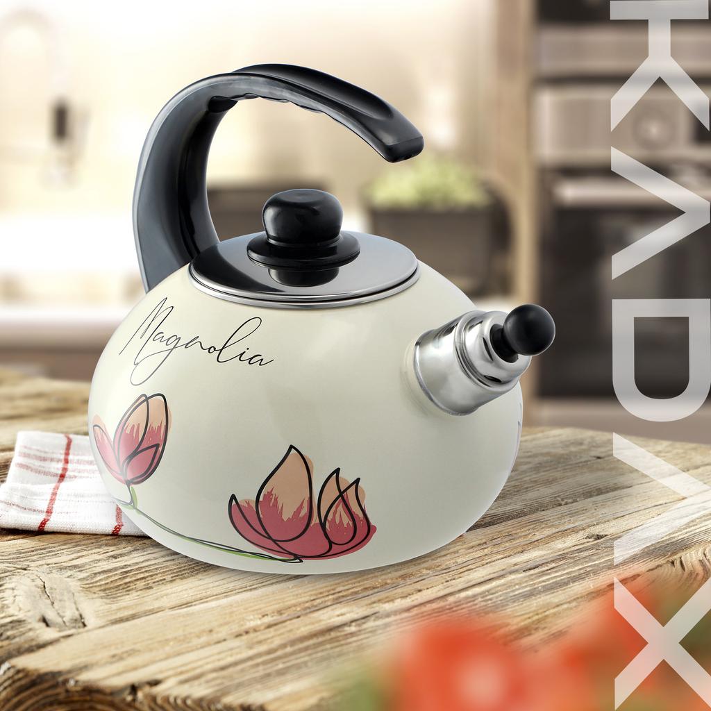 KADAX Emailierter Wasserkocher 2,2L Induktion Gas