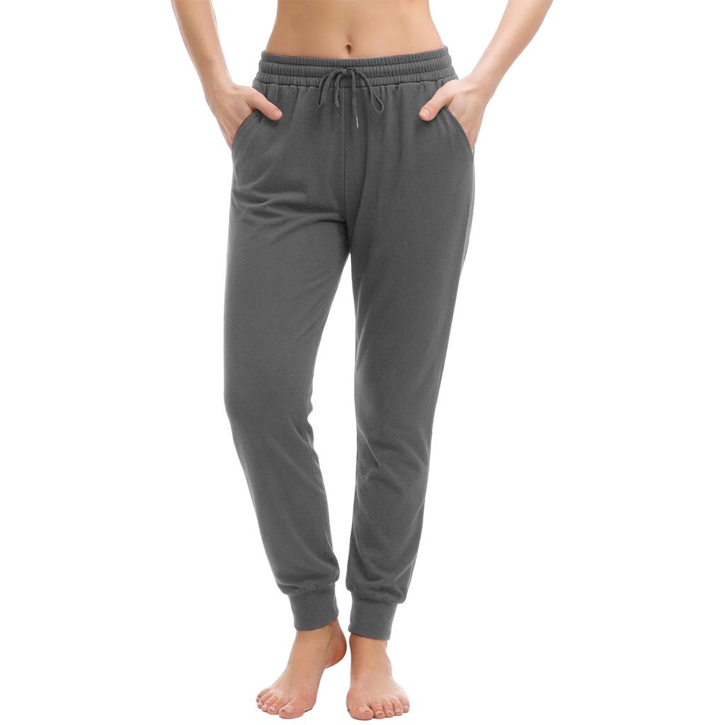 Women’s Drawstring Jogger Pants Loose Fit Casual Athletic Sweatpants with Elastic Waistband and Cuffed Ankles for Everyday Wear