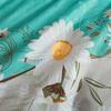 White Daisy Floral Duvet Cover Set Fresh Flowers Printed Skin-friendly Soft Queen Size Bedding Set Quilt Cover with Pillowcases
