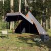 VidaXL Tente de camping tipi 5 personnes gris imperméable, tente, abri de camping, abri de jardin, tente de jardin, abri 4009409