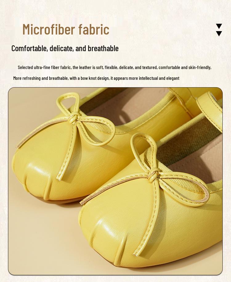 2025 Silver Mary Jane Platform Ballet Flats for Women - French-Style, Summer Flat-Soled Shoes, perfect with Skirts