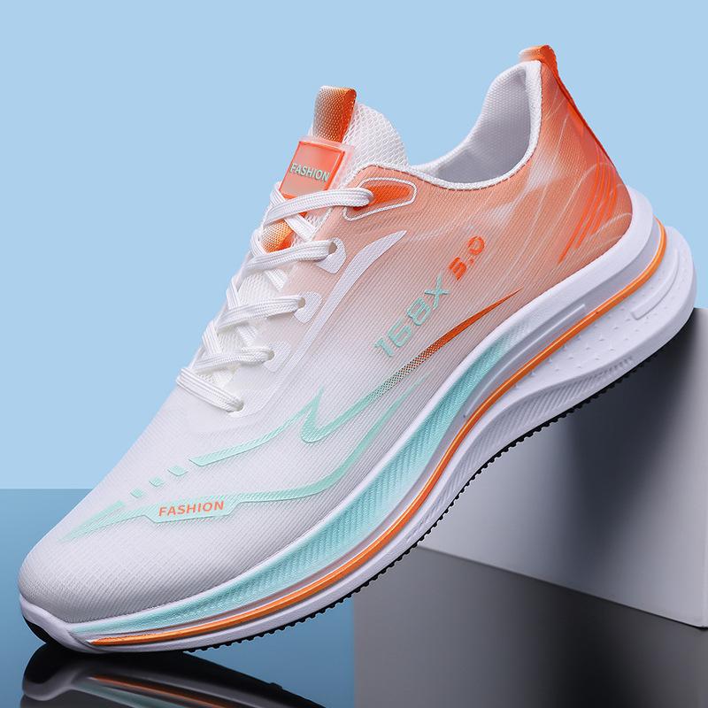 Frühlings- und Sommer-Plateau-Mesh-Sneaker atmungsaktive und leichte Lauf-Outdoor-Sneaker Herren