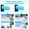 Electric Foaming Sprayer with USB Charging, 1.8L Electric Pressurized Foaming Sprayer