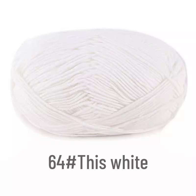 Gomitolo di Filato di Cotone Pettinato a 4 Capi per Lavorare all'Uncinetto Bambole, Coperte, Borse e Scarpe Pacchetto Materiali Fai da Te