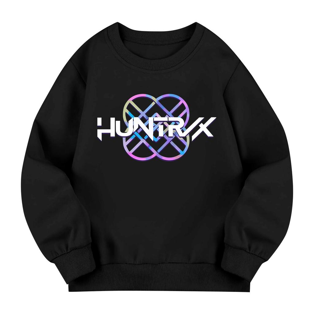 Kids' Long Sleeve Loose Pullover Letter Printed Round Neck Sweatshirt