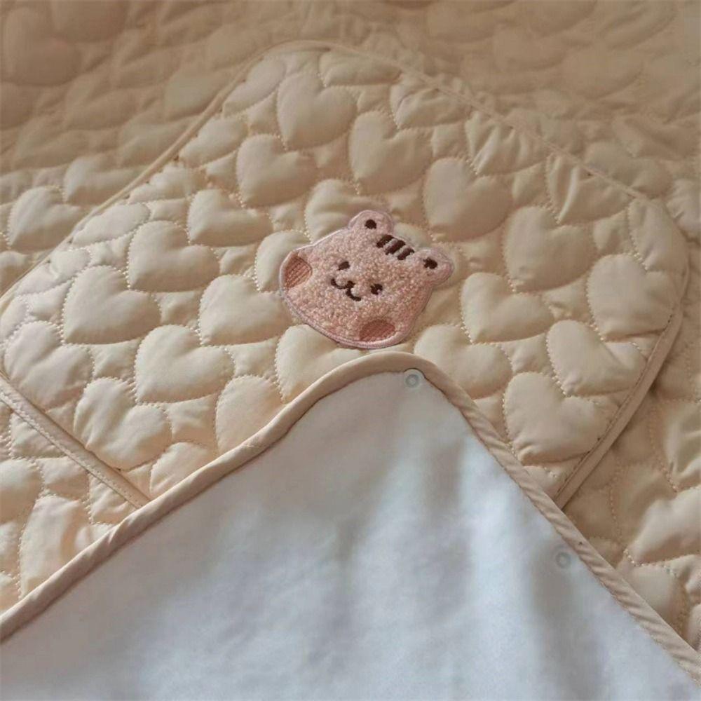 Windproof Baby Stroller Blanket Cartoon Bear Newborn Swaddle Wrap Toddler Trolley Cover  Winter