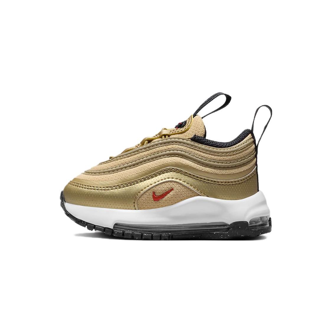 

Nike Air Max 97 TD Metallic Gold Black White University Red FB2964-700 26