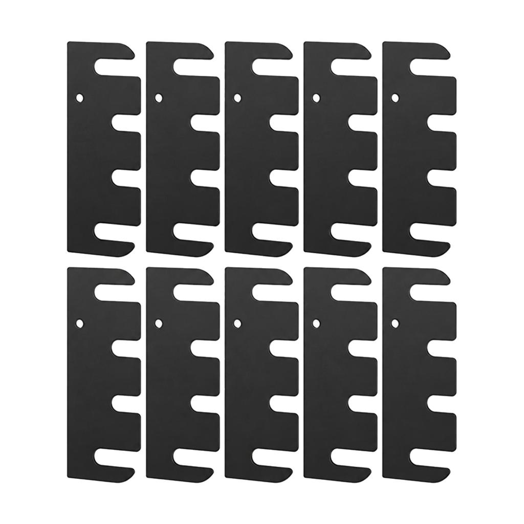10 Pieces Door Hinge Repair Shim Coated Finish Easy to Install Hole Filler Plate for