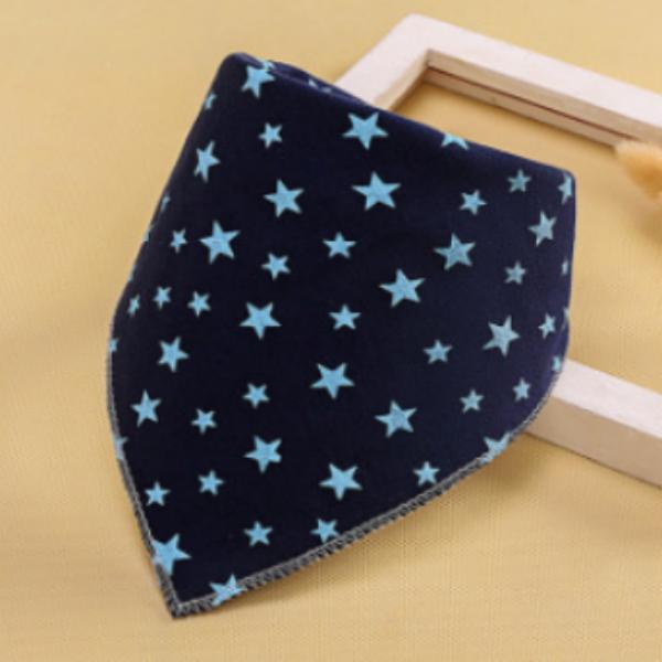 Baby Bibs Triangle Double Cotton Bibs Cartoon Print Saliva Towel Baby Boys Girls Feeding Apron Cotton Bandana Bibs Burp Cloths