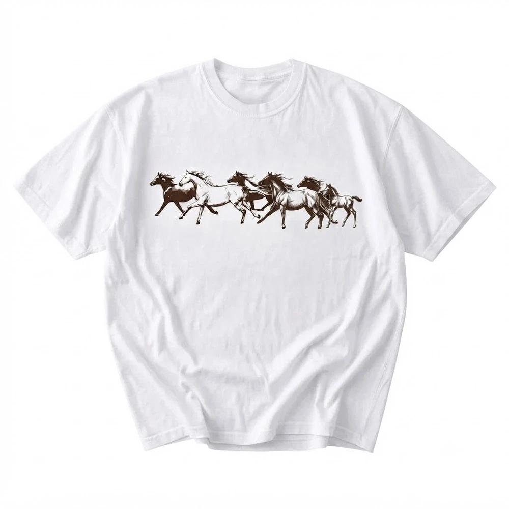 Its All For Fun Horse Graphic Gift For Friends White TShirt S