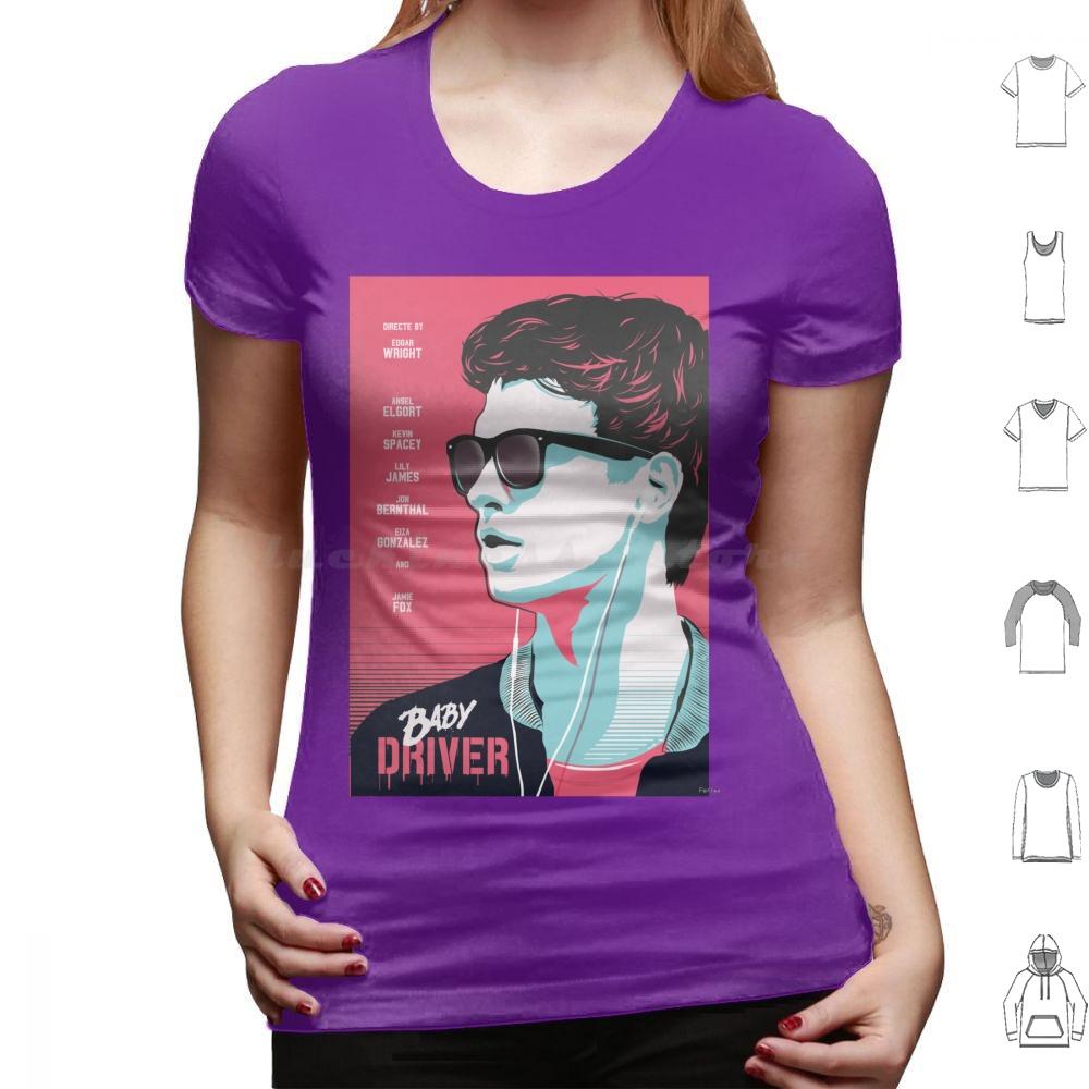 Baby Driver T Shirt 6xl Cotton Cool Tee Baby Driver Movie Cinema Film Cinephile Cool Art Geek
