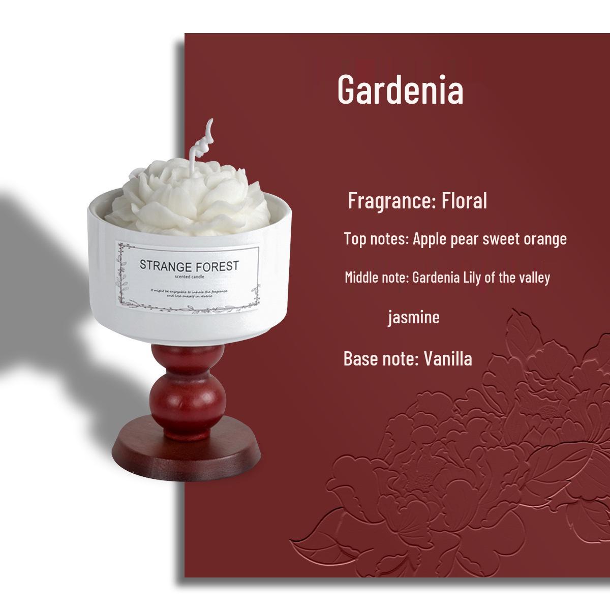 Ceramic Flower Ornament Aroma Candle - Soy Wax Gift Box for Birthdays and Souvenirs