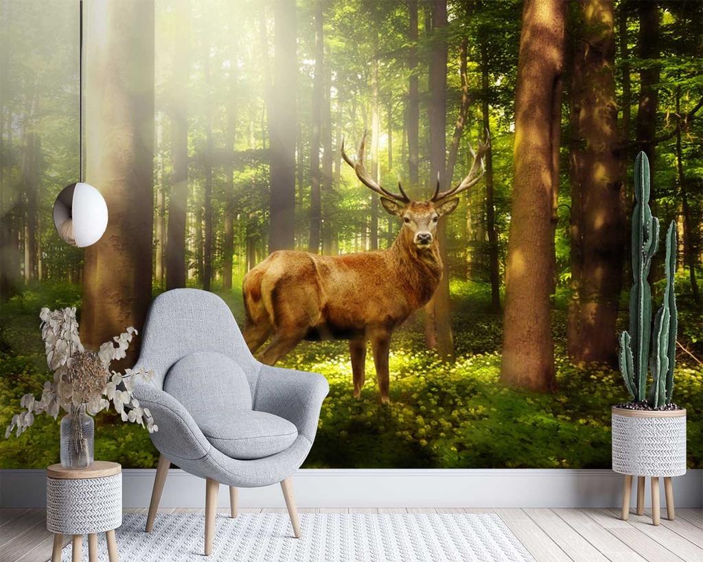 Wallpaper Deer Animals Forest Nature