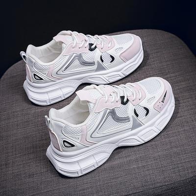 Women's Luxury Breathable Running Shoes New Style Mesh Campus Style Platform Shoes Versatile Casual Trend Vulcanized Shoes 2024