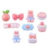 Glossy Cartoon Rabbit DIY Resin Shoe Buckle Ornaments.