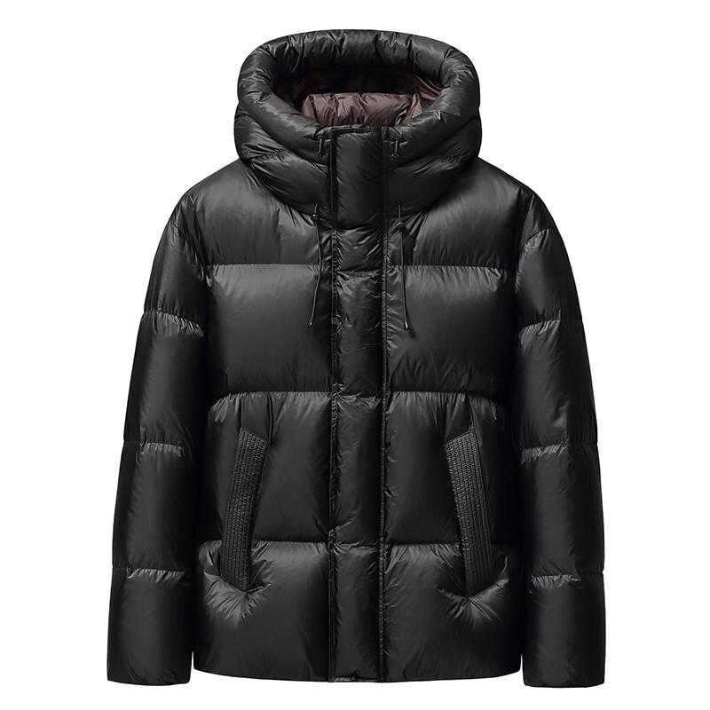 Yiliteng Men s Thickened Mid-length Hooded Down Jacket XL