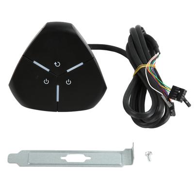 PC Power Button Dual Power Switch Sturdy Highly Durable ABS Desktop Computer Switch for Desktop