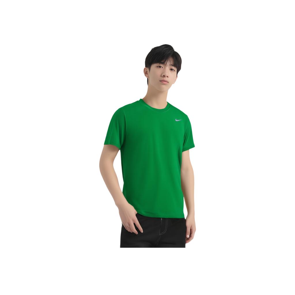 New Nike T Shirt Men's Apple Green/Cool Gray HF0507-315