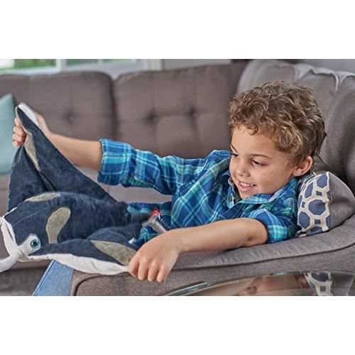 Peluche - wild republic - raie manta - 30 cm - bleu - cuddlekins
