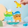 Tier Balance Stapelspiel Kinder Holz Balance Wippe Trainingspraktische Fähigkeit Puzzle Tischspielzeug