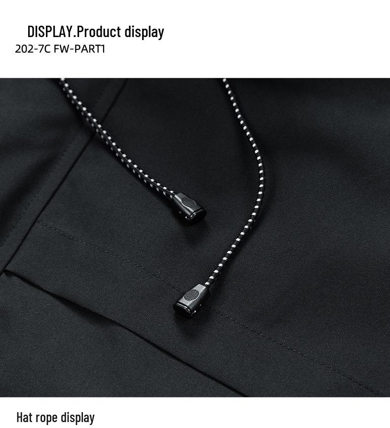 2024 Unisex Spring/Autumn Hooded Jacket - Loose Fit, Mountain-Inspired Windbreaker, Couple Style