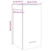 Lyon Wall Mounted Cabinet in Vintage Wood Look 30 x 31 x 60 cm Engineered Wood
