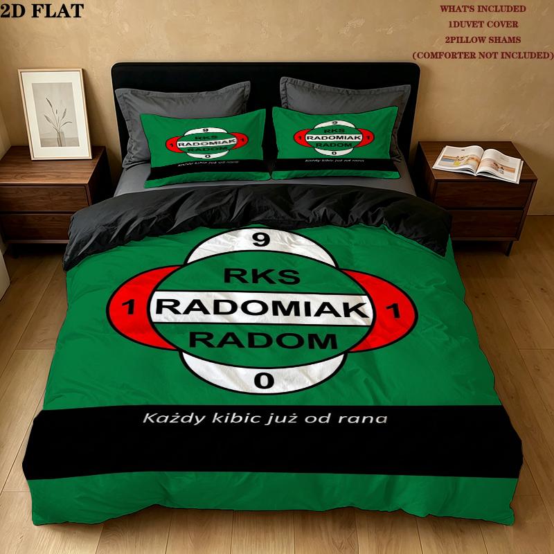 Radomiak Radom Pattern Bedding uilt Set uilt Cover Pillowcase Home Decoration Birthday Gift (1 * duvet cover + 2 * pillowcase without core)