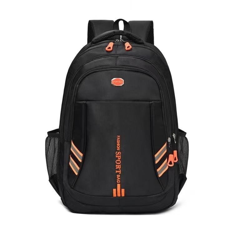 Unisex Casual Backpack - Durable Nylon Multi-Pocket Travel Bag , Ergonomic Shoulder Straps & Zipper Closure for Business Trips, Short-Distance Travel