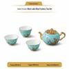 Yongfengyuan Madam Porcelain West Lake Blue 6-Piece Tea Set