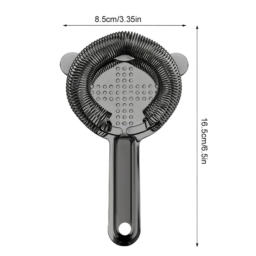 304 Stainless Steel Bar Strainer High-Density Spring Ice Strainer Professional Drink Strainer  Home