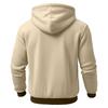 Men's Retro Outdoor Hooded Jacket with Print for Winter