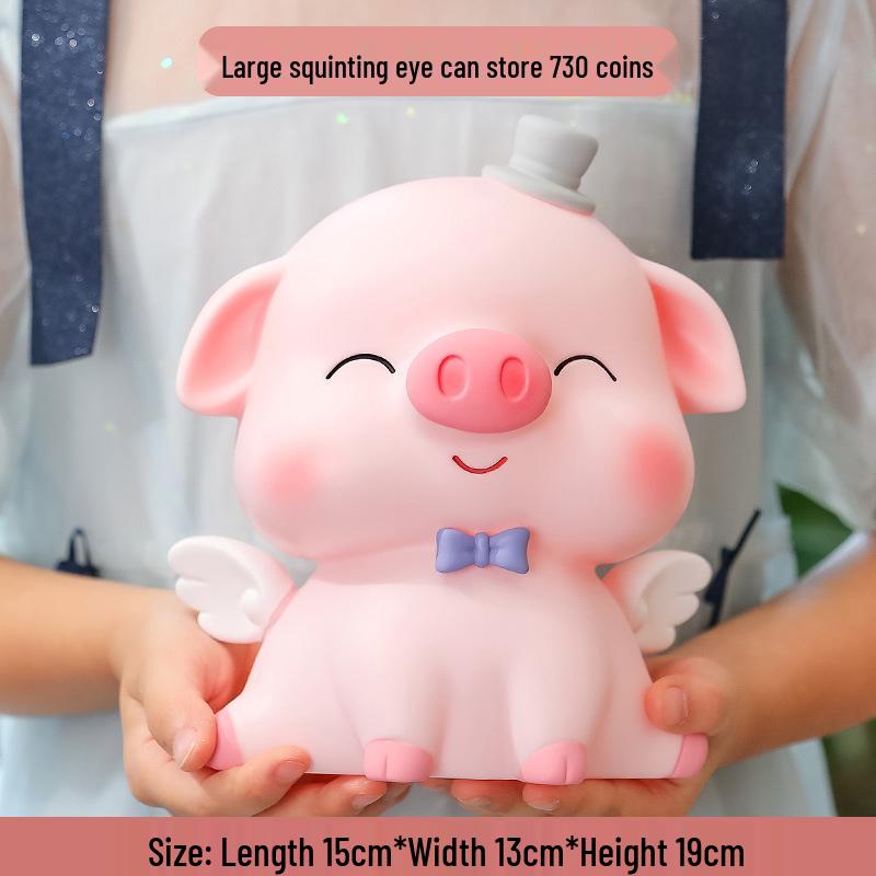 Cute Cartoon Piggy Bank - Drop-Resistant Vinyl, Ideal for Kids' Gifts: Children's Day, Valentine's, Birthdays