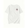 Womens Oversized Tee White Bold Letter Cherry Blossom Print Round Neck Short Sleeve Breathable Loose Fit Casual Streetwear Summer Everyday Top