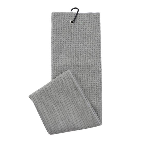 Golfový ručník s karabinou Absorpční mikrovláknový ručník Vaflová struktura Golfová utěrka se sponou na vozík, hole nebo bag Golfové příslušenství Čištění