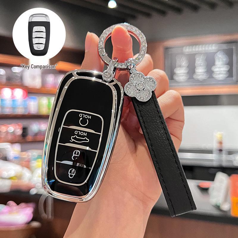 High-End Key Cover for Hongqi Models: HS3, HS5, HS7, H5, H6, H9, EQM5, HQ9