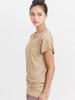 Loopa Dolman Yoga Hot Sports Short Skin Size M V-Neck Tee, Wear, Yoga, Top, Sleeve, Beige,
