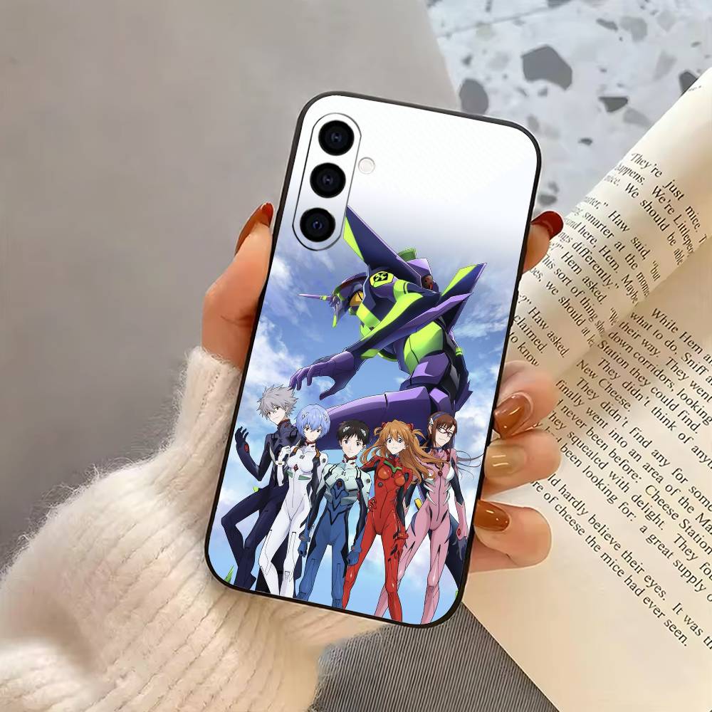 Anime EVA E-Evangelions Cool Phone Case For Samsung Galaxy A73,A72,A71,A70,A53,A52,A51,Soft Silicone Black Cover