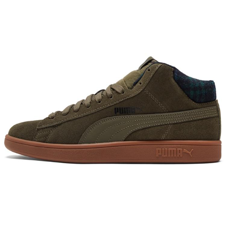 PUMA Smash v2 Mid WTR Plaid - Grape Leaf Men s 385174-03 EU 36