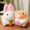 New Funny Bunny Plush Doll Tail Wagging Rabbit Hamster Toy for Baby Kids Birthday Gift Girlfriend Boys and Girls Bedroom Decor