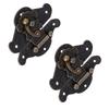 2PCS Vintage Buckle Latch Zinc Alloy Jewelry Box Latch Hasp Furniture Latch Hardware for Jewelry Case Chest Suitcase