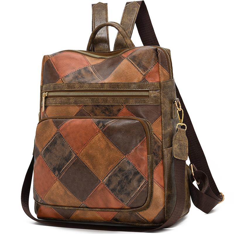 Neue Modelle dieses Jahr weiches Leder leicht diebstahlsicher abnehmbarer Schultergurt fortschrittliches Gefühl Rucksack mit hoher Kapazität