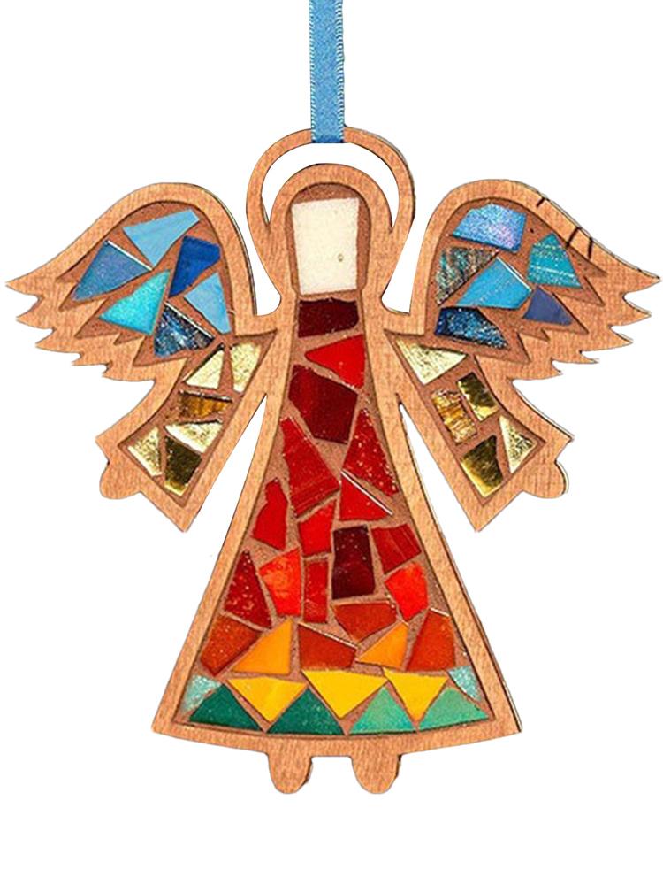 

Наборы для мозаики для детей Ангел Птица Форма Деревянные Мозаичные Плитки Украшение Рождественской Елки Наборы для Искусства Ловец Солнца Для Детей Взрослых Семьи красный