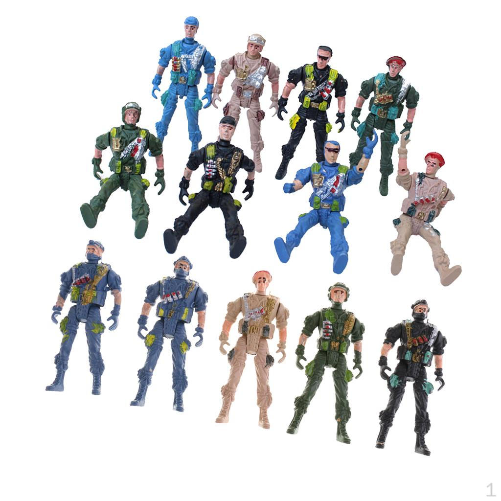 Buy 9cm Special Force Paratroopers Action Figure Army Soldiers Toy Pack